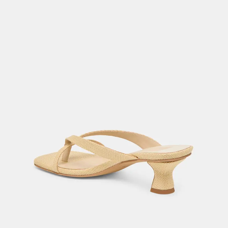 Brevel Heels Natural Raffia 7