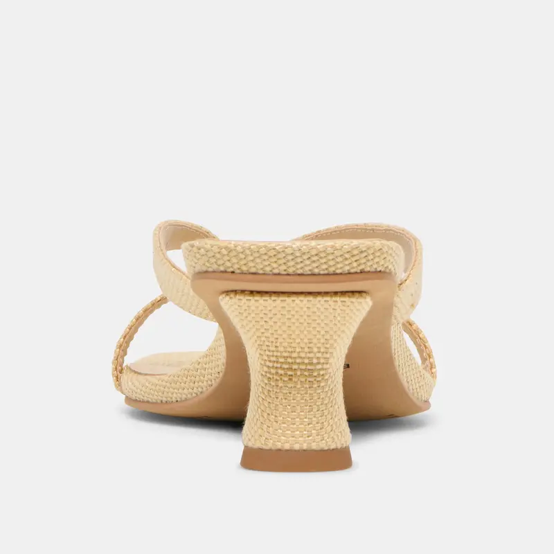 Brevel Heels Natural Raffia 9