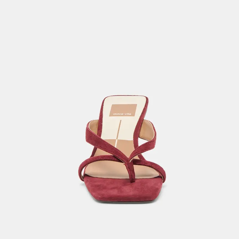 Brevel Heels Oxblood Suede 10