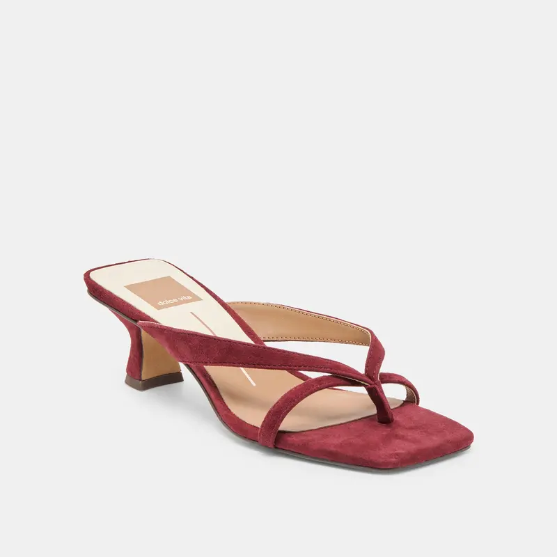 Brevel Heels Oxblood Suede 3