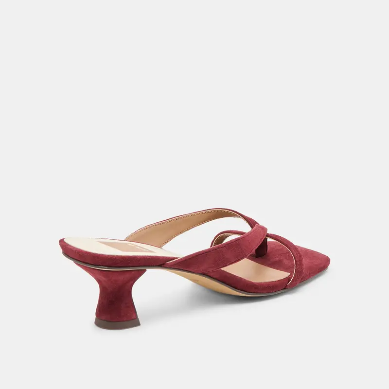 Brevel Heels Oxblood Suede 5