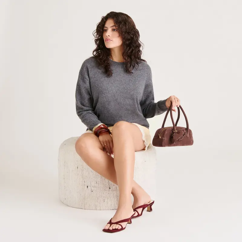 Brevel Heels Oxblood Suede 8