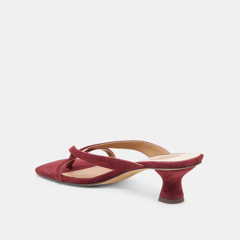 Brevel Heels Oxblood Suede 9