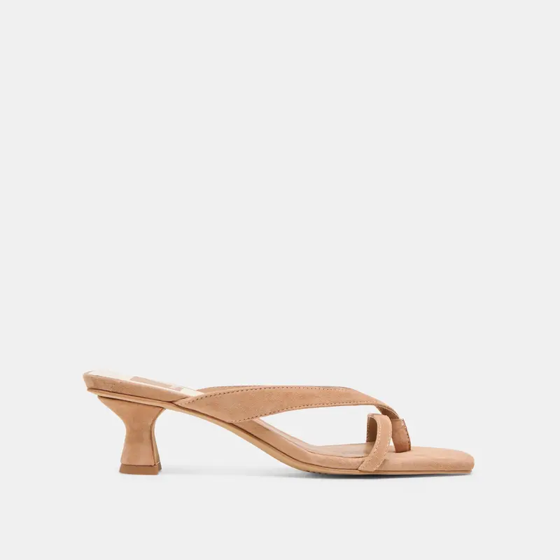 Brevel Heels Toffee Suede 1