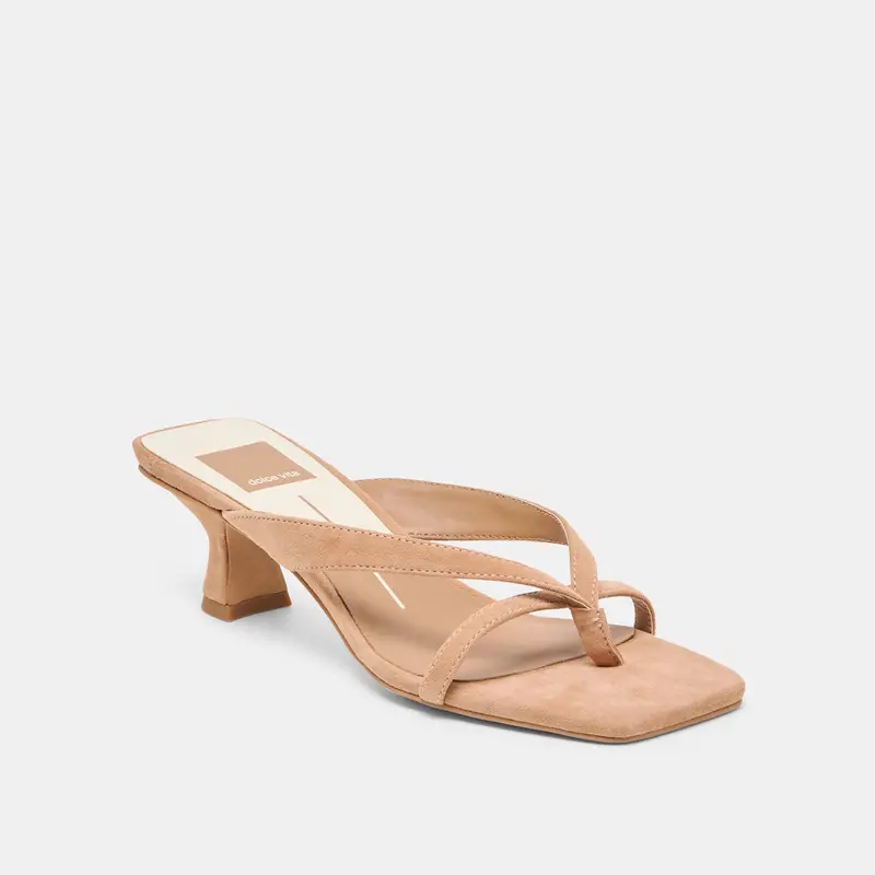 Brevel Heels Toffee Suede 2
