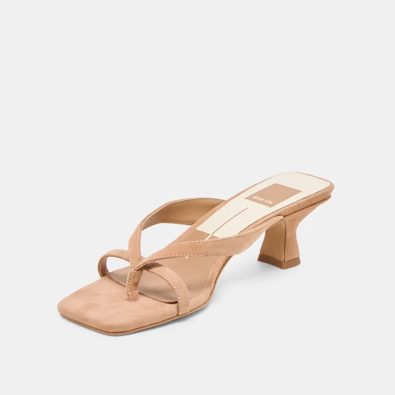 Brevel Heels Toffee Suede 4