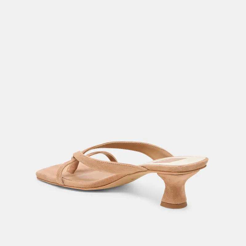 Brevel Heels Toffee Suede 5
