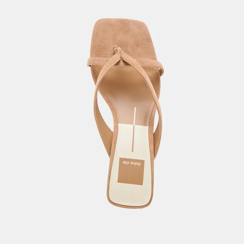 Brevel Heels Toffee Suede 8