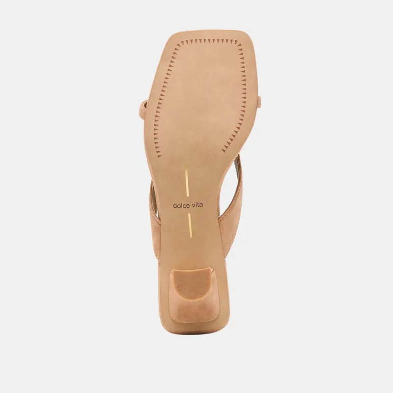 Brevel Heels Toffee Suede 9