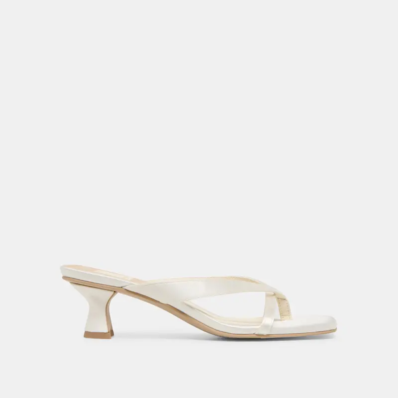 Brevel Heels True White Satin 1