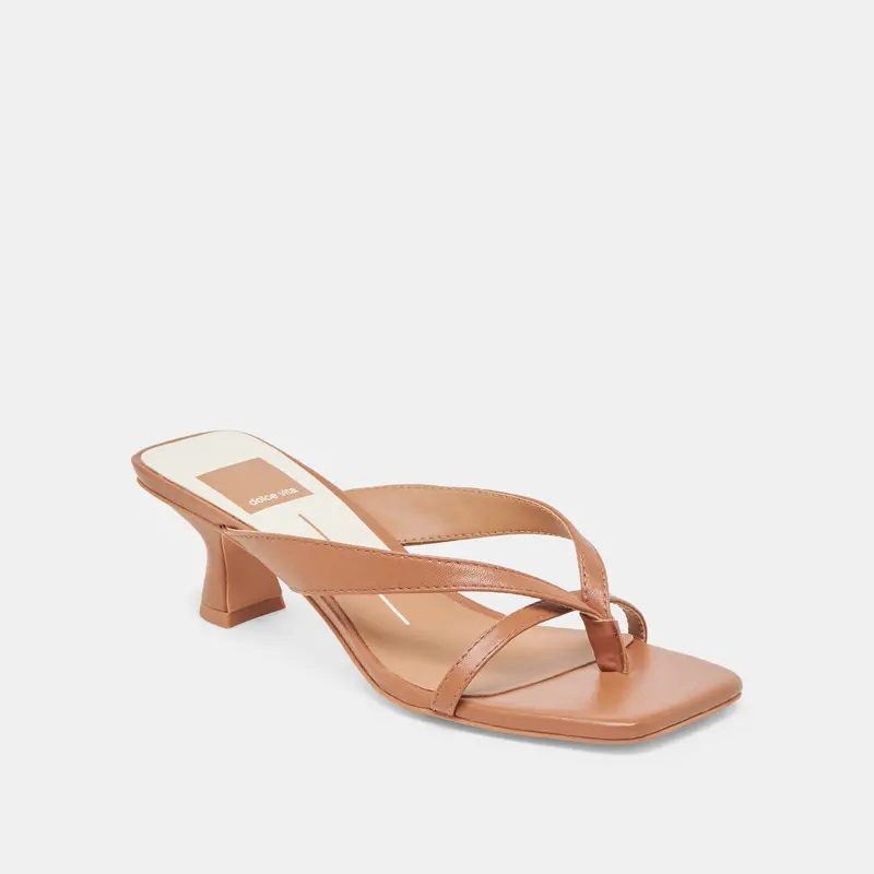 Brevel Wide Heels Saddle Leather 2