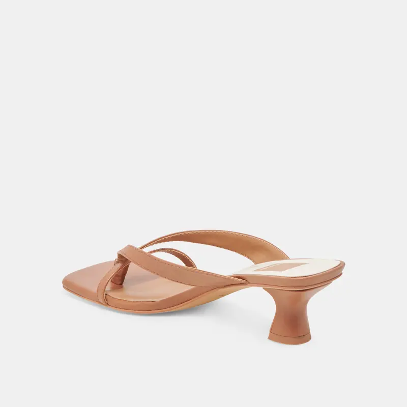 Brevel Wide Heels Saddle Leather 5