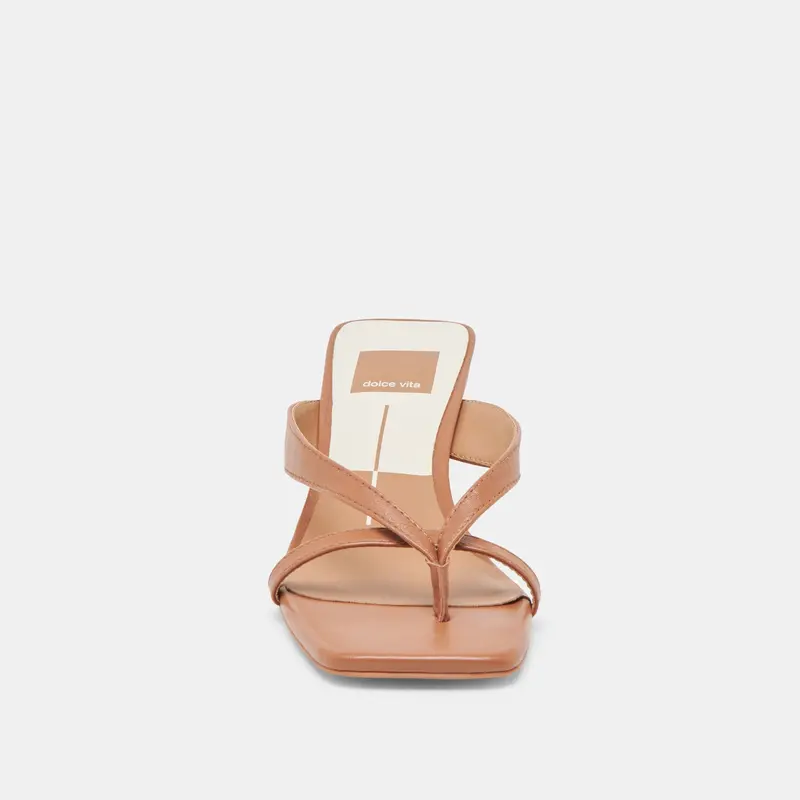Brevel Wide Heels Saddle Leather 6