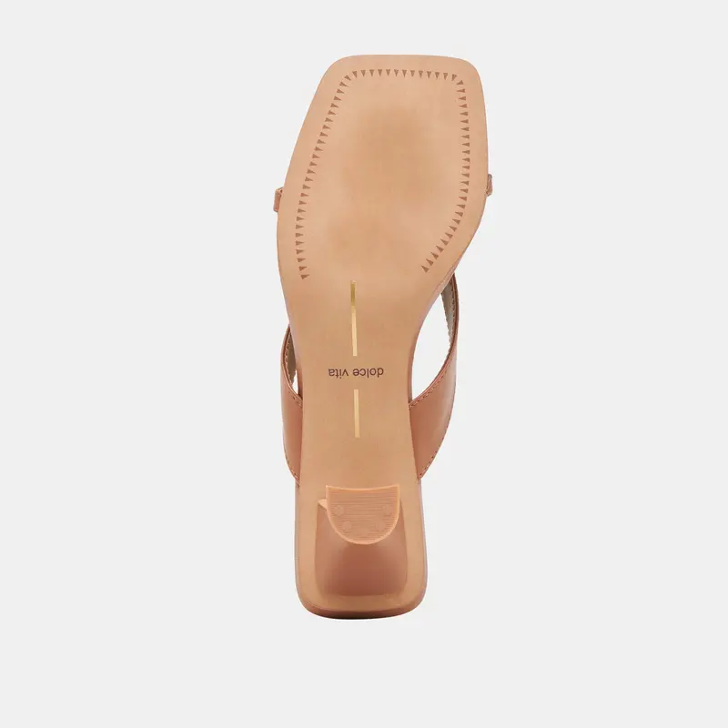 Brevel Wide Heels Saddle Leather 9