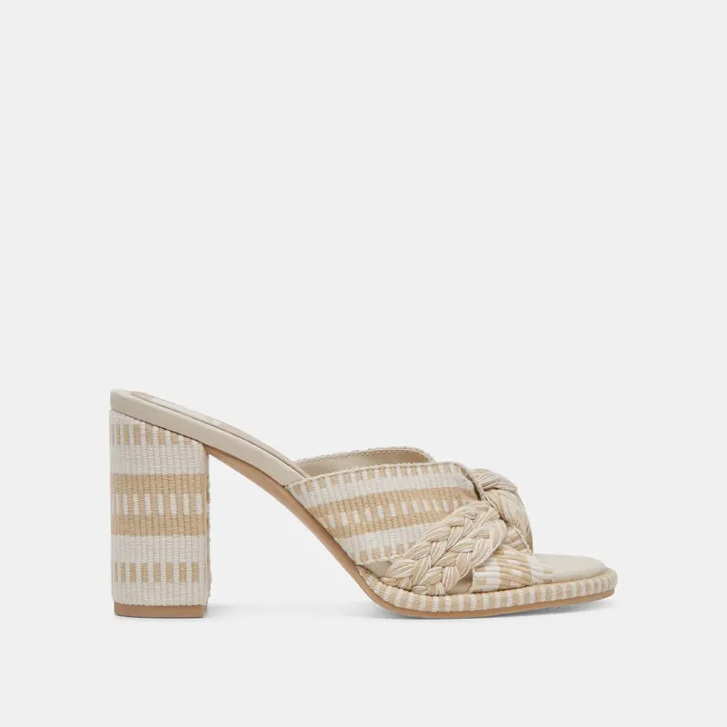 Brilah Heels Natural Multi Woven - Re:Vita 1