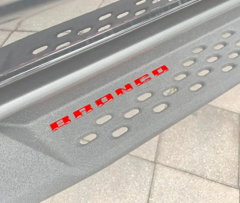 Bronco Running Board Letter Inserts/Overlays Fits 2021-2026 Ford Bronco 1
