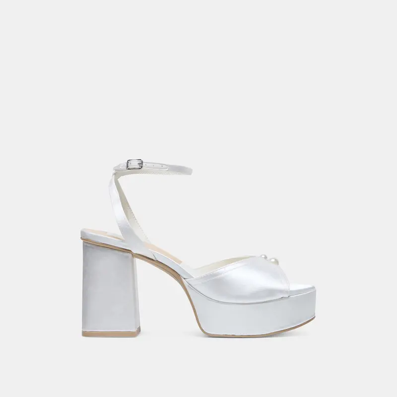 Bryla Heels White Satin 1