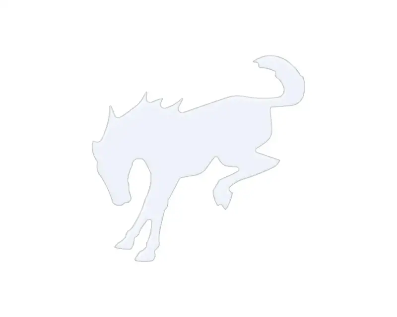 Bucking Bronco Trunk Emblem Inserts Fits 2022-2026 Ford Bronco 3