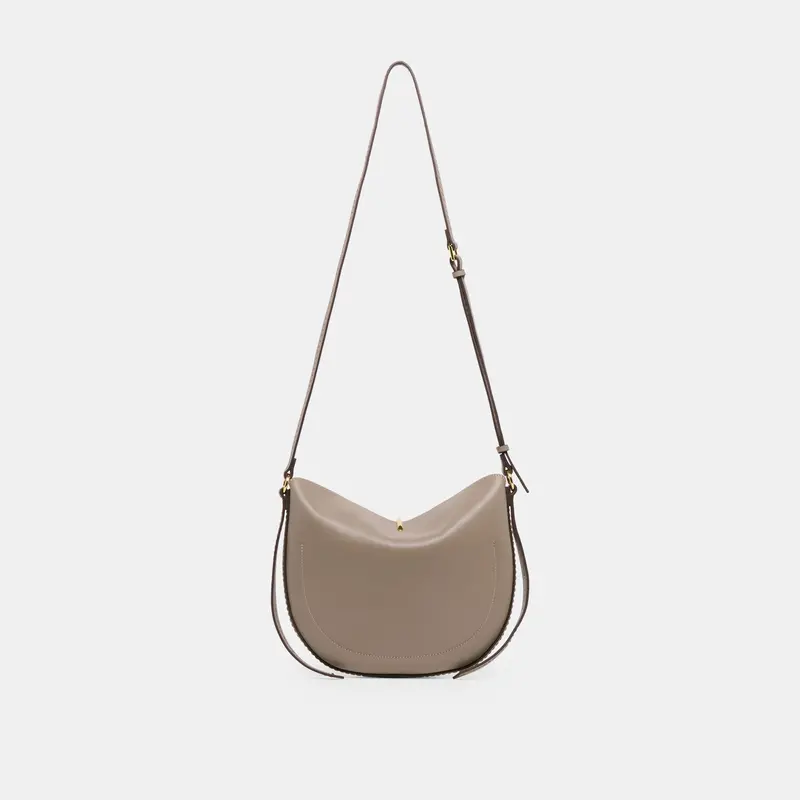 Burano Crossbody Grey Leather 1