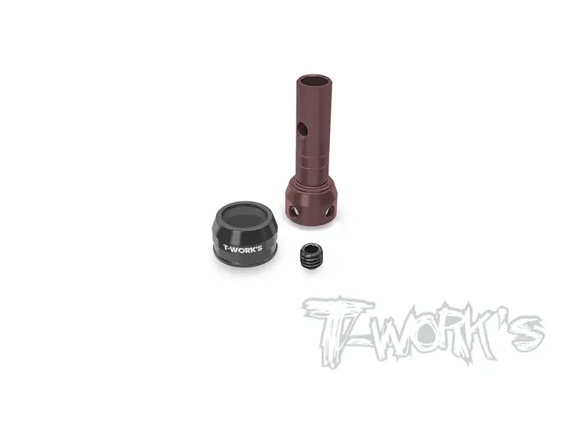 C-F8-B Steel F/R Axle Shaft With Cover (( For Sparko F8 & Sworkz 35.4 ) * Only Use For T-Work's Cvd ) 1Pcs * 1