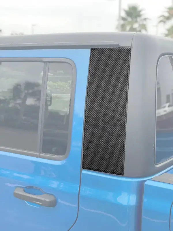 C Pillar Accent Overlays Fits 2019-2026 Jeep Gladiator 1