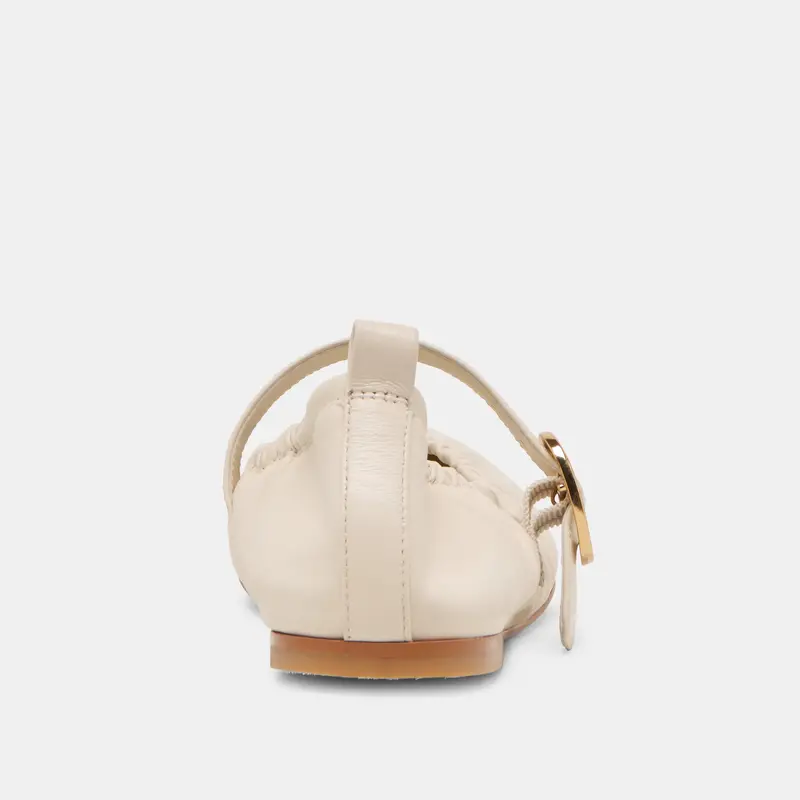 Caely Ballet Flats Bone Leather 12