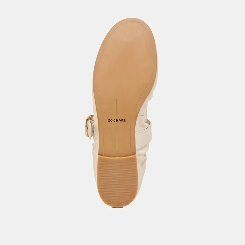 Caely Ballet Flats Bone Leather 14