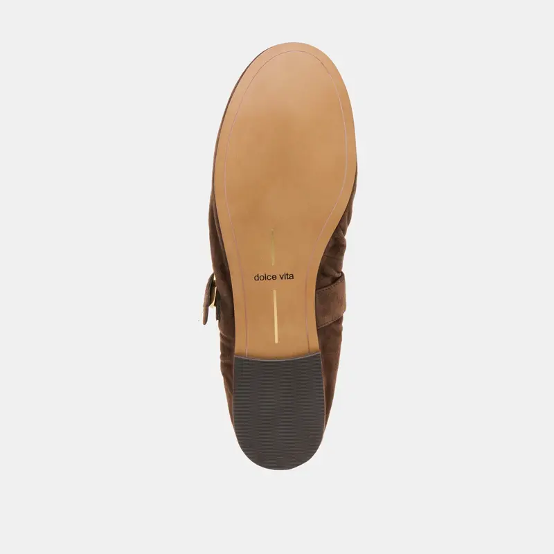 Caely Ballet Flats Dk Brown Suede 15