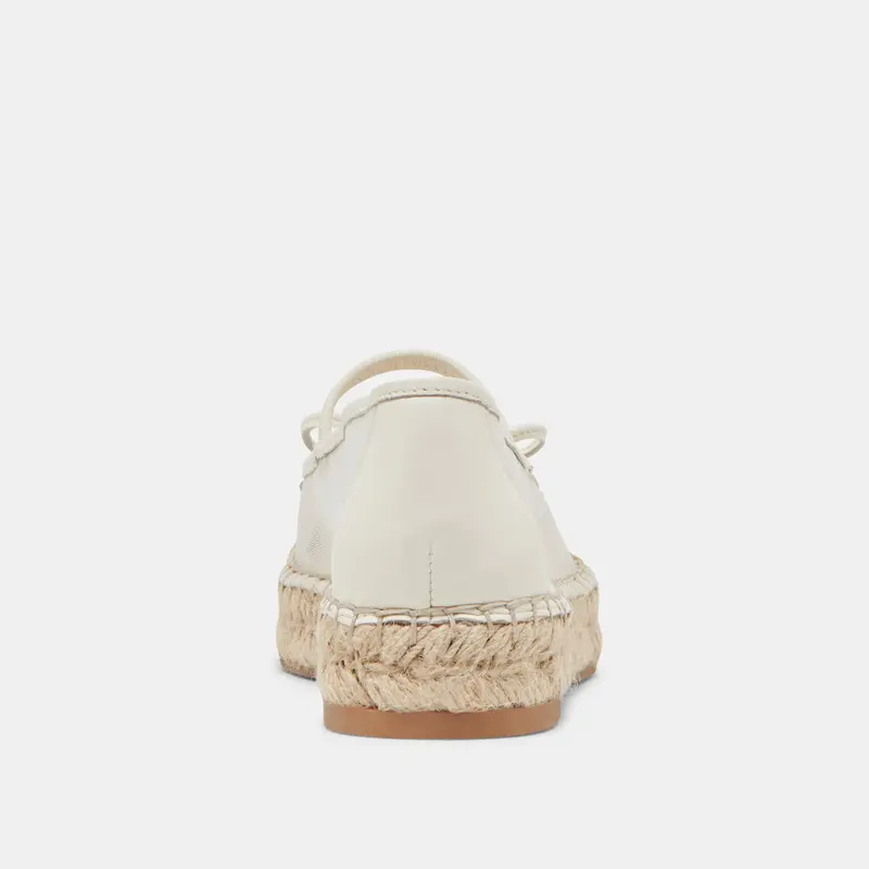 Cambre Ballet Flats White Mesh 12