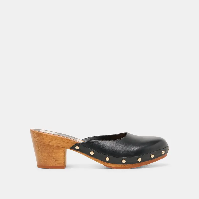 Camyn Heels Black Leather 1