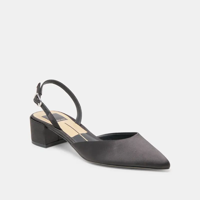 Carel Heels Onyx Satin 3