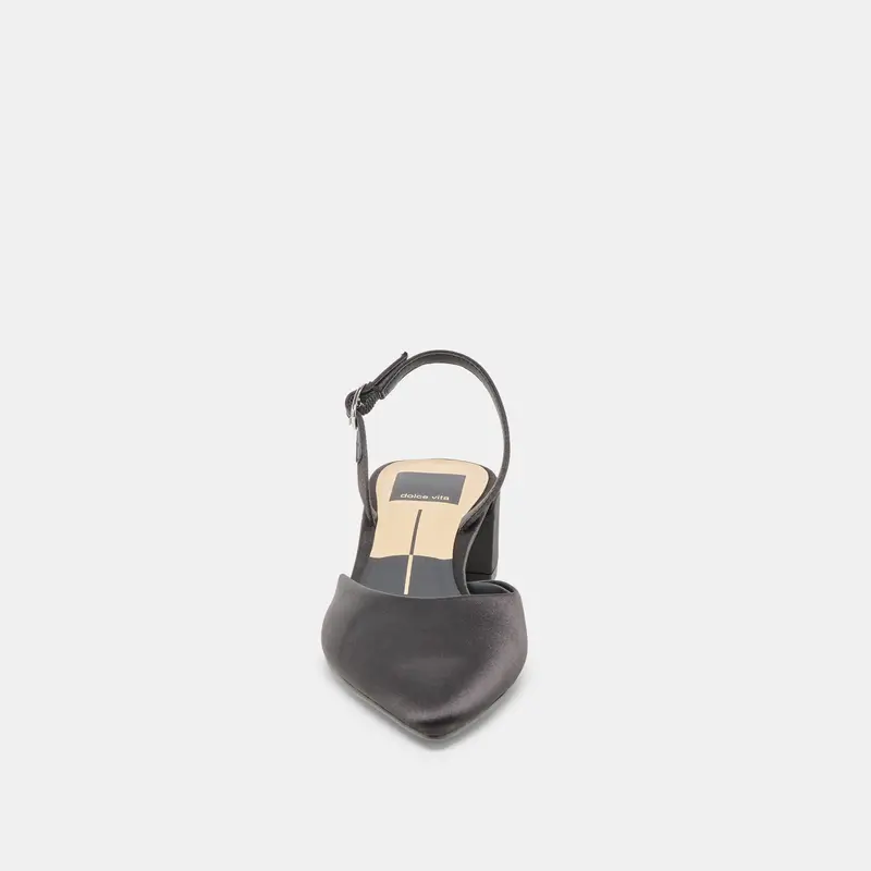 Carel Heels Onyx Satin 7