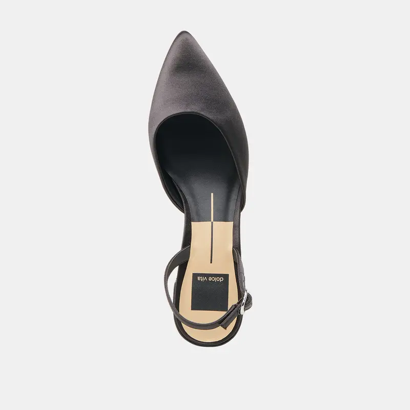 Carel Heels Onyx Satin 9