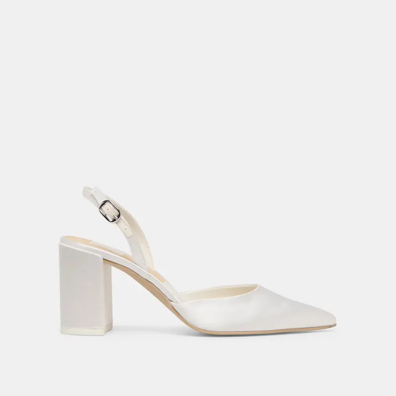 Carel High Heels True White Satin - Re:Vita 1