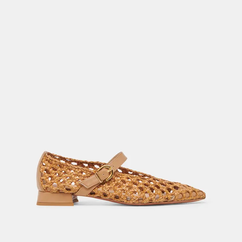 Caty Ballet Flats Natural Woven 1