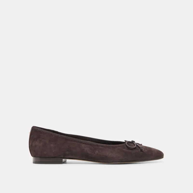 Celio Ballet Flats Walnut Suede 1