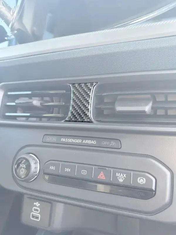 Center A/C Vent Accent Trim Fits 2025-2026 Ford Maverick 1