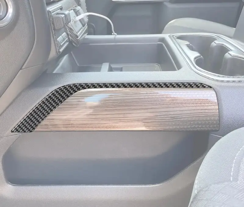 Center Console Accent Overlays Fits 2019-2021 Chevrolet Silverado 1