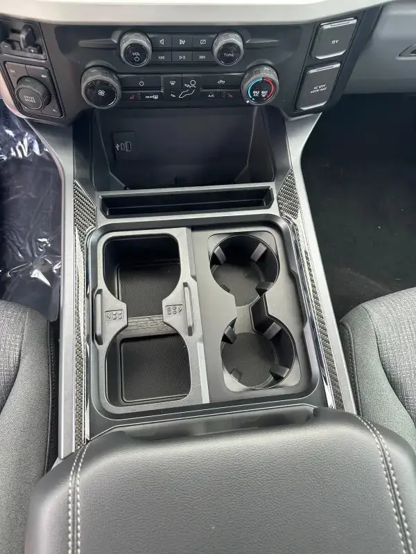 Center Console Chrome Cover Line Accent Trim Fits 2023-2026 Ford Super Duty 2