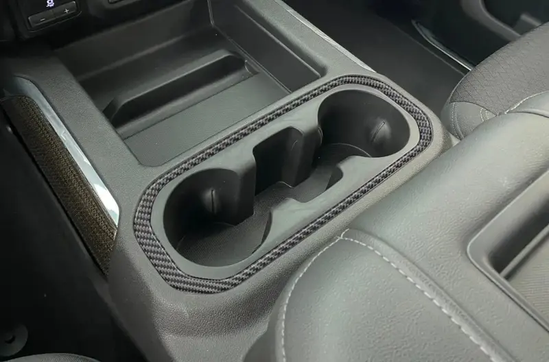 Center Console Cupholder Surround Accent Overlay Fits 2019-2021 Chevrolet Silverado 2