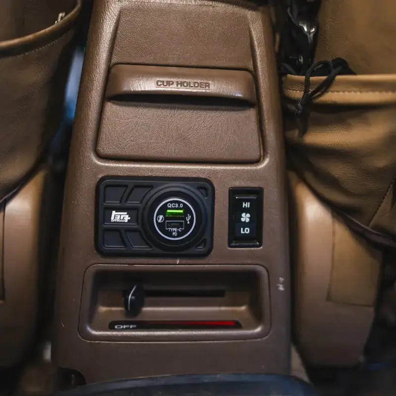 Center Console Usb 12V Power Panel | Billet Aluminum | Replaces Ashtray | 1996 - 2002 4Runner 1