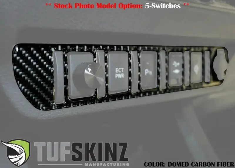 Center Dash Switch Panel Accent Overlay Fits 2016-2023 Toyota Tacoma 1