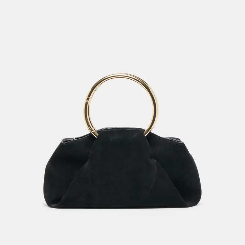 Channing Handbag Black Suede 1