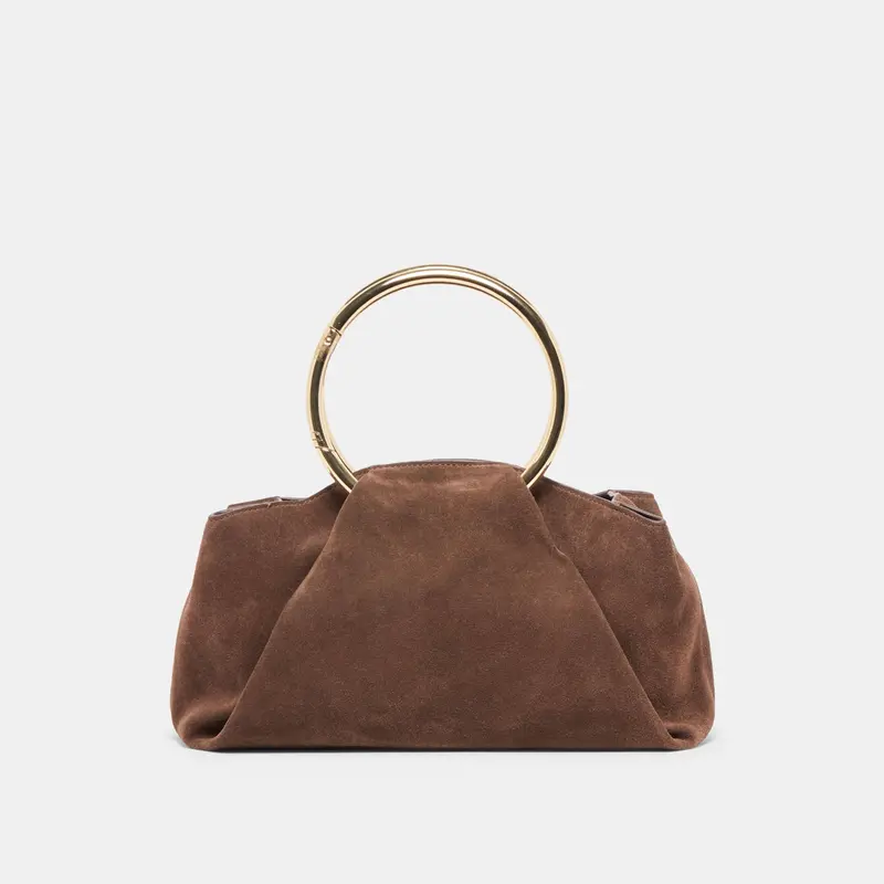 Channing Handbag Espresso Suede 1