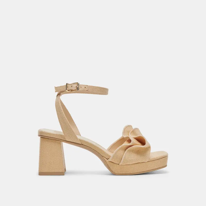 Cheer Heels Lt Natural Raffia - Re:Vita 1