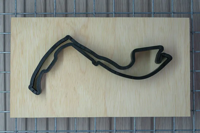 Circuit De Monaco -- 3D Including Topography -- 3D Track Art 1