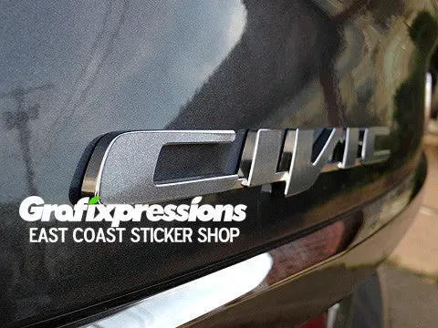 Civic Emblem Color Changing Overlays For 2012+ (Two Pack) 1