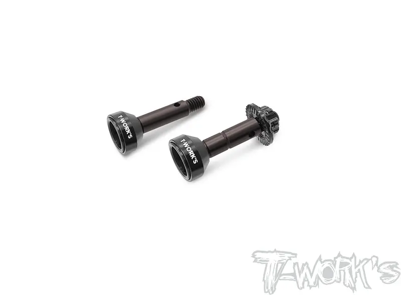 Cla-B74.2-F	  Steel Front Cvd Left Thread Axle ( For Team Associated Rc10 B74.2/ B74.1/ B74 ) 1
