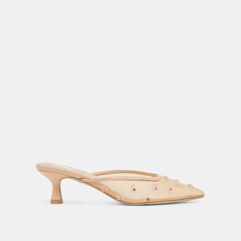 Clara Heels French Vanilla Mesh 1