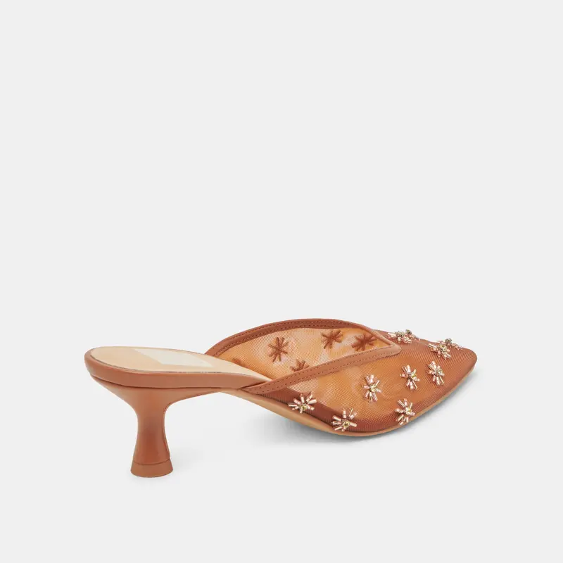 Clara Wide Heels Saddle Mesh 6